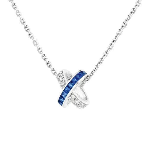 [Plus&Max]LIENS DIAMOND SILVER NECKLACE