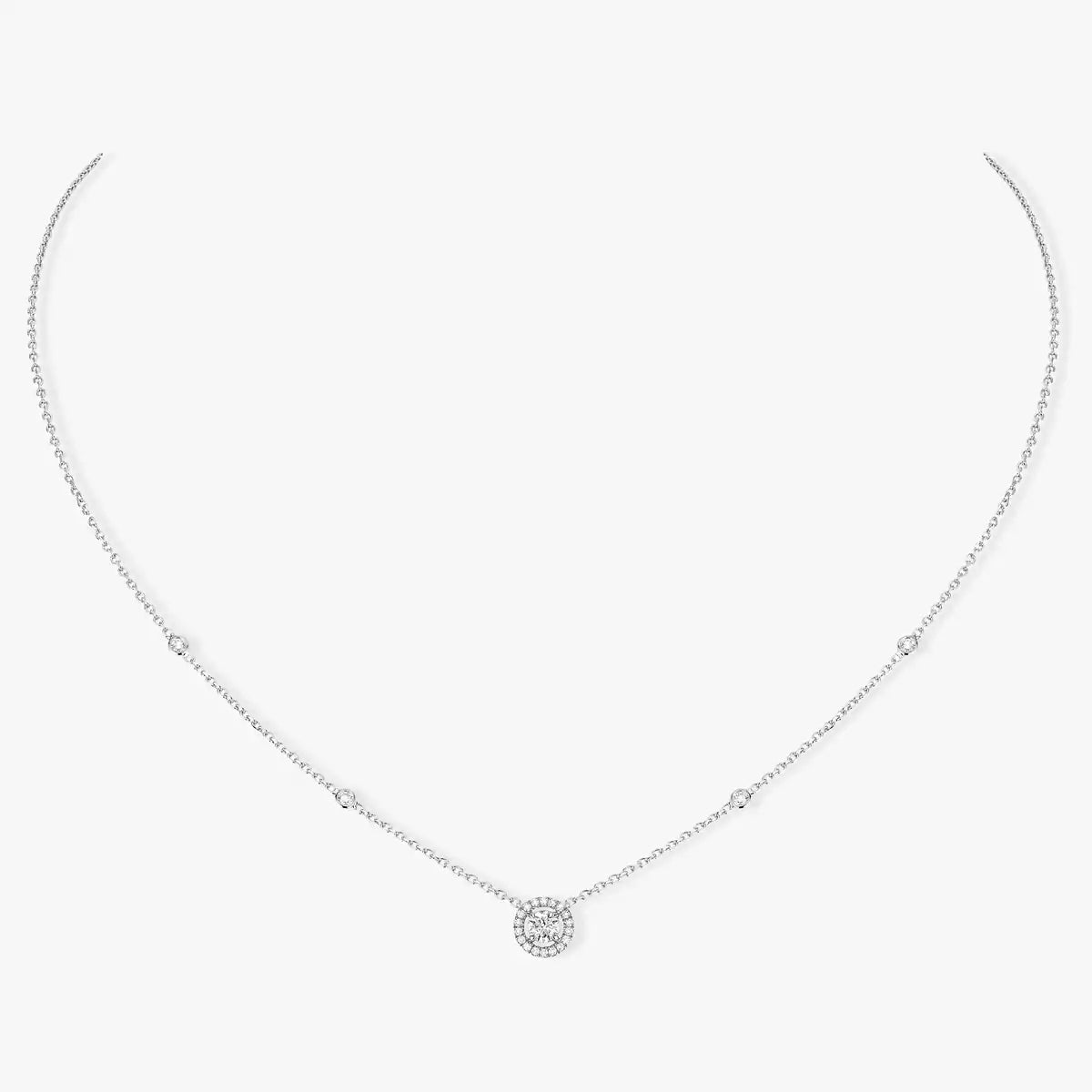 [Plus&Max]Diamond Necklace 0,20ct Brilliant Shape Joy