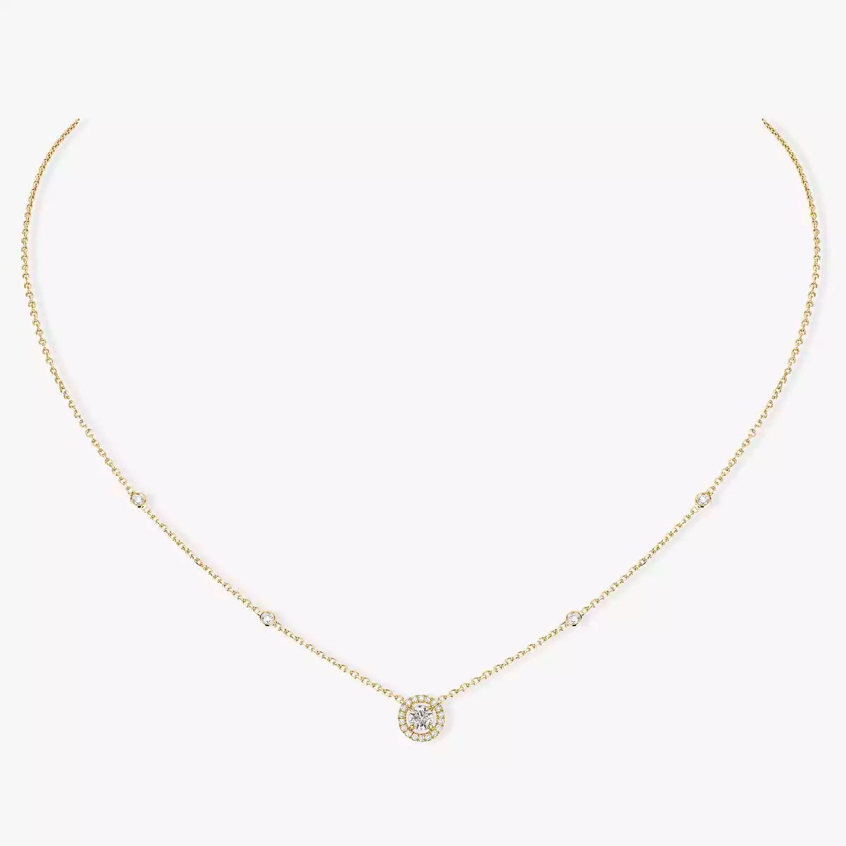 [Plus&Max]Diamond Necklace 0,20ct Brilliant Shape Joy
