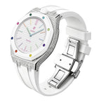 Royal Oak Pop Exclusive Steel Case With Diamond(Moissanite) & Silicone Strap