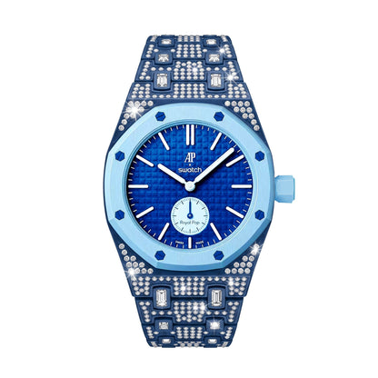 [Plus&Max]Royal Oak Pop Exclusive Bioceramic Case & Bioceramic Strap Full Diamond