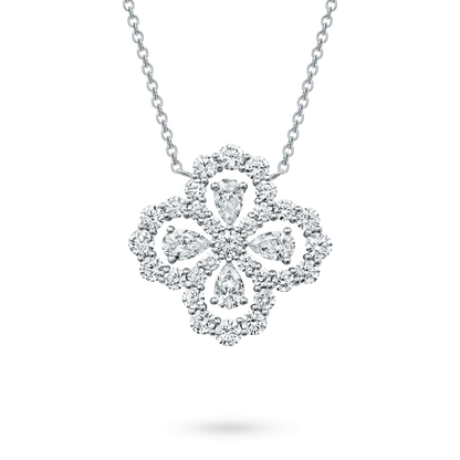 [Plus&Max]LOOP NECKLACE FULL MOTIF DIAMOND 16MM MULTIPLE COLORS