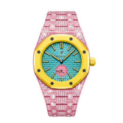 [Plus&Max]Royal Oak Pop Exclusive Bioceramic Case & Bioceramic Strap Full Diamond