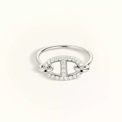 [Plus&Max]RONDE SMALL SILVER DIAMOND RING