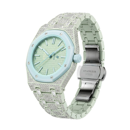 [Plus&Max]Royal Oak Pop Exclusive Bioceramic Case & Bioceramic Strap Full Diamond