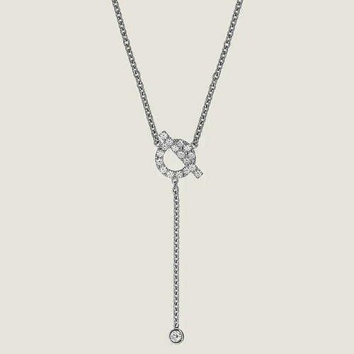 [Plus&Max]FINESSE SILVER DIAMOND NECKLACE