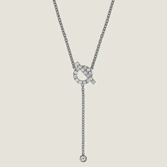 [Plus&Max]FINESSE SILVER DIAMOND NECKLACE