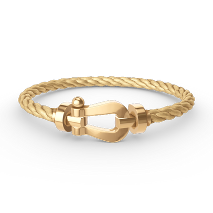 [Plus&Max]FORCE LARGE HORSESHOE NO DIAMOND BRACELET GOLD