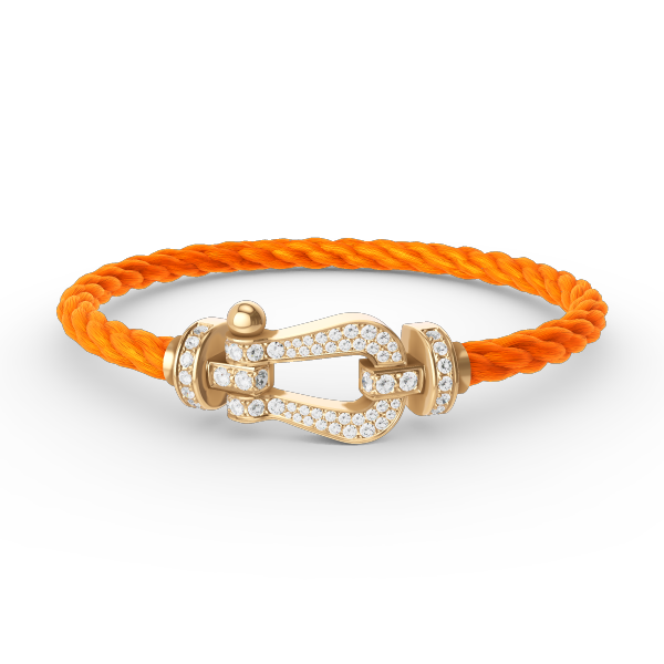 [Plus&Max]FORCE LARGE HORSESHOE FULL DIAMOND BRACELET GOLD