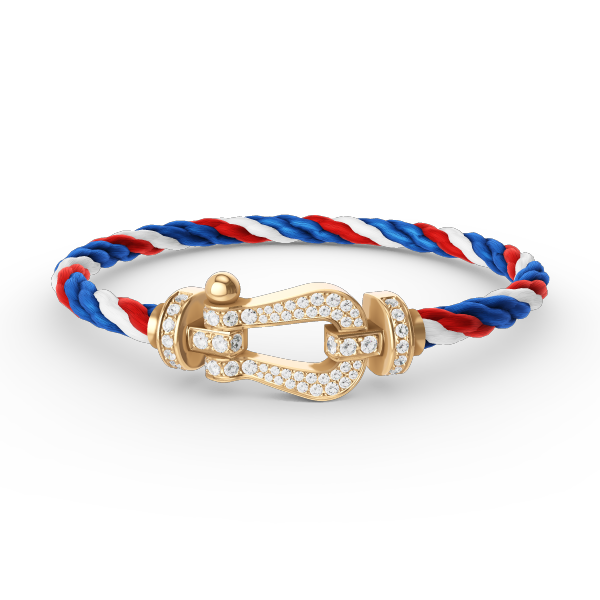 [Plus&Max]FORCE LARGE HORSESHOE FULL DIAMOND BRACELET GOLD