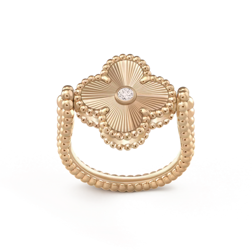 [Plus&Max]CLOVER RIVERSIBLE ROSE GOLD RING