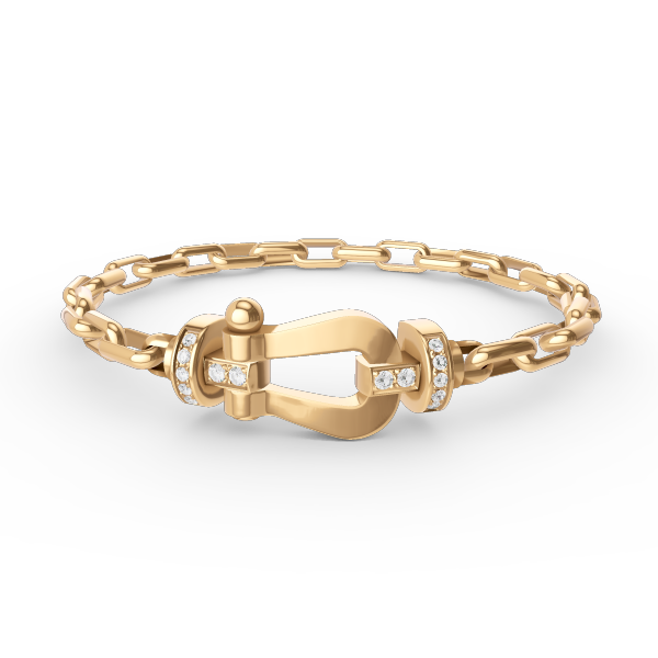 [Plus&Max]FORCE LARGE HORSESHOE CLASP  METAL BRACELET
