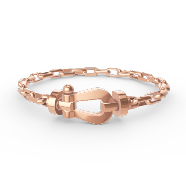 [Plus&Max]FORCE LARGE HORSESHOE CLASP  METAL BRACELET