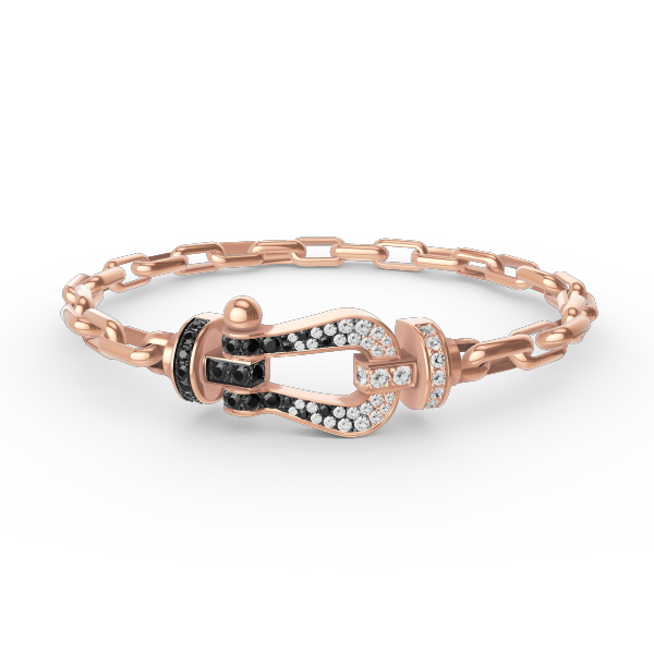 [Plus&Max]FORCE LARGE HORSESHOE CLASP  METAL BRACELET