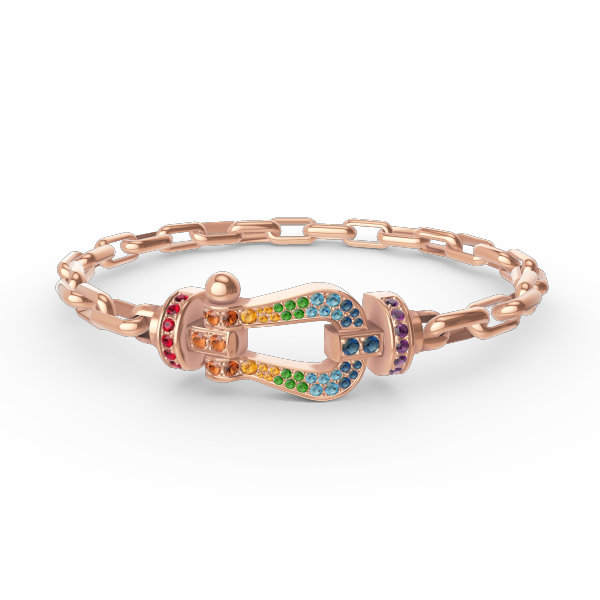 [Plus&Max]FORCE LARGE HORSESHOE CLASP  METAL BRACELET