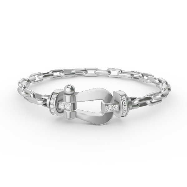 [Plus&Max]FORCE LARGE HORSESHOE CLASP  METAL BRACELET