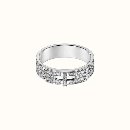 [Plus&Max]KELLY SILVER DIAMOND RING
