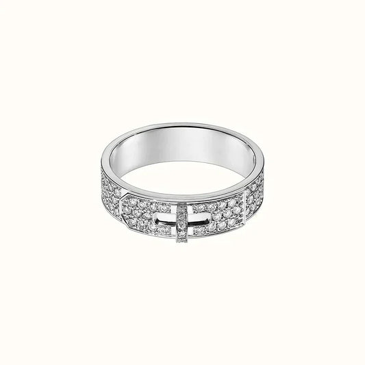 [Plus&Max]KELLY SILVER DIAMOND RING