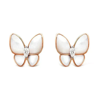 [Plus&Max]BUTTERFLY MOP DIAMOND EARRINGS