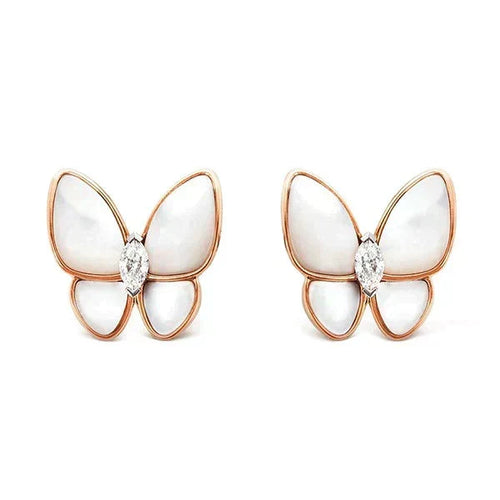 [Plus&Max]BUTTERFLY MOP DIAMOND EARRINGS