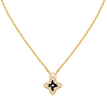 [Plus&Max]STAR PEDANT PINK GOLD DIAMOND NECKLACE