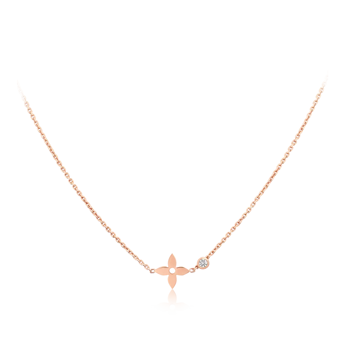 [Plus&Max]BLOSSOM PENDANT PINK GOLD AND DIAMOND