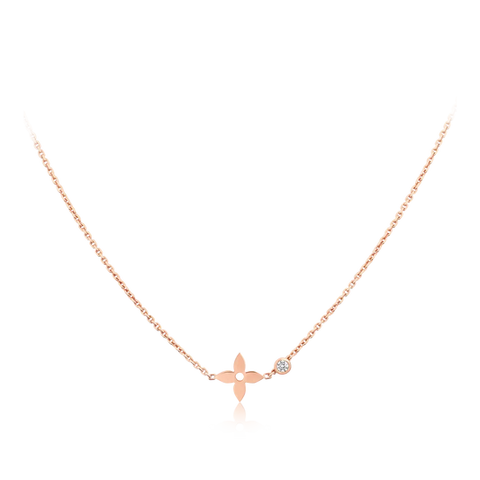 [Plus&Max]BLOSSOM PENDANT PINK GOLD AND DIAMOND