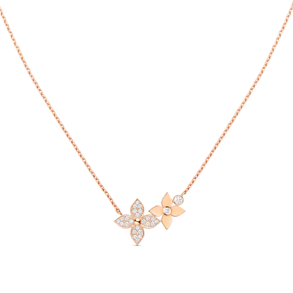 [Plus&Max]STAR BLOSSOM NECKLACE PINK GOLD DIAMONDS