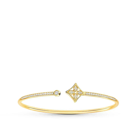[Plus&Max]IDYLLE GOLD OPEN BRACELET DIAMOND PAVED