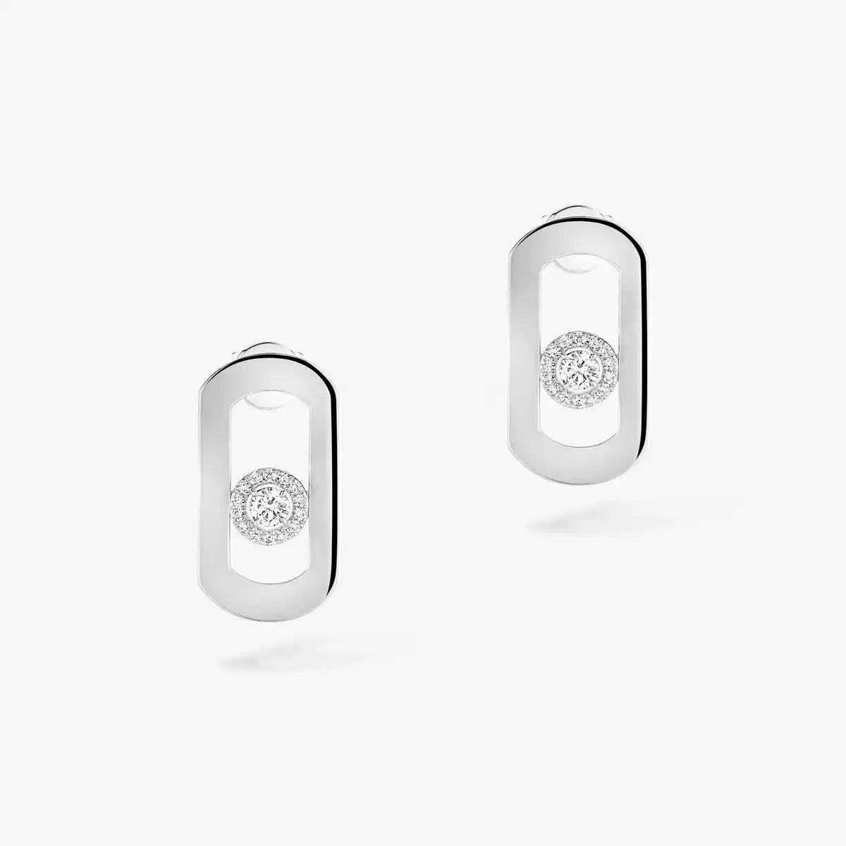 [Plus&Max]So Move Diamond Earrings in Yellow Gold