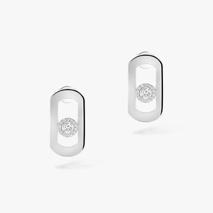 [Plus&Max]So Move Diamond Earrings in Yellow Gold