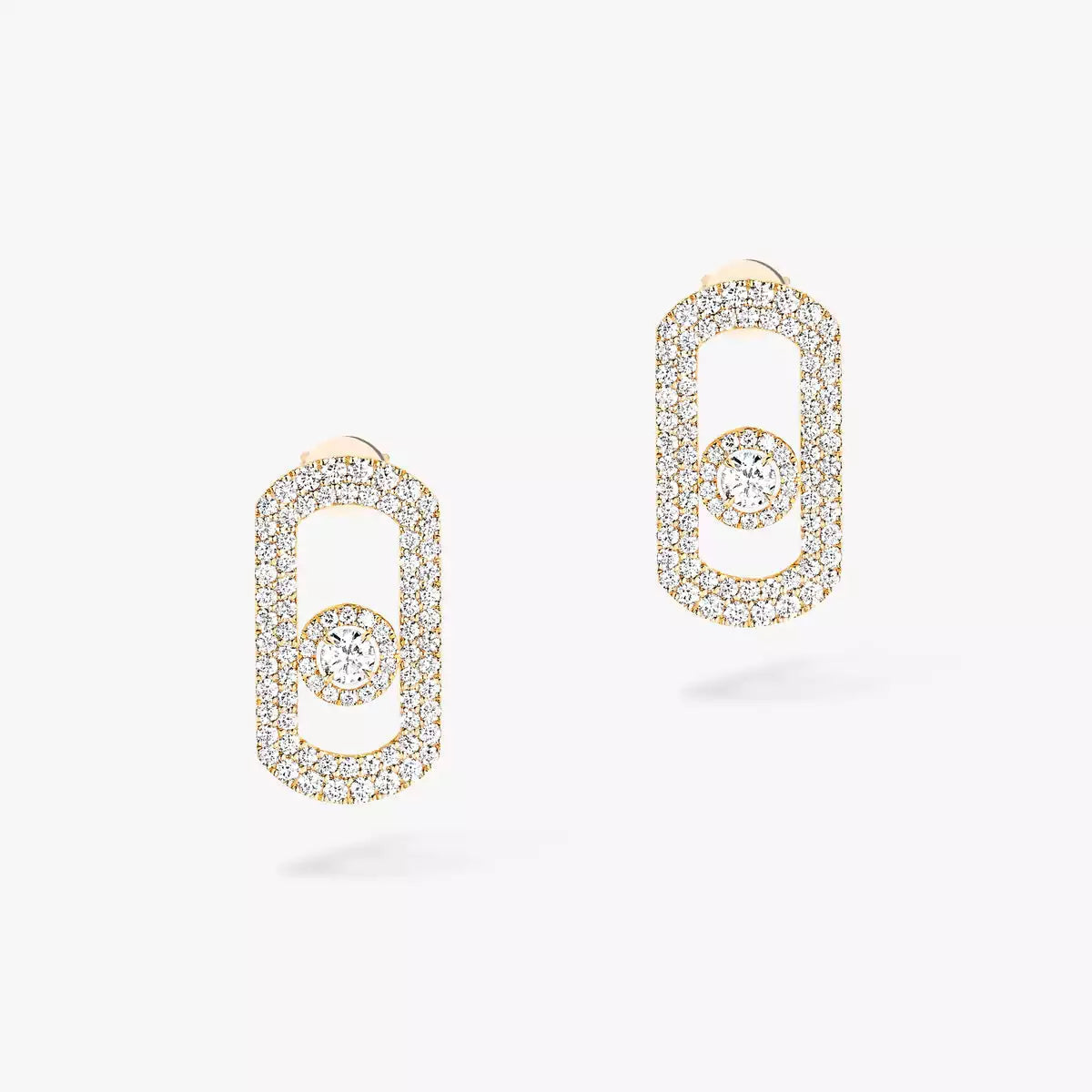 [Plus&Max]So Move Pave_-Set Diamond Earrings in Silver