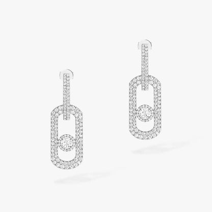 [Plus&Max]So Move XL Pave_-Set Diamond Pendant Earrings