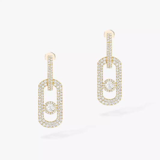 [Plus&Max]So Move XL Pave_-Set Diamond Pendant Earrings