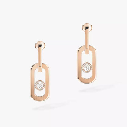 [Plus&Max]So Move XL Diamond Pendant Earrings