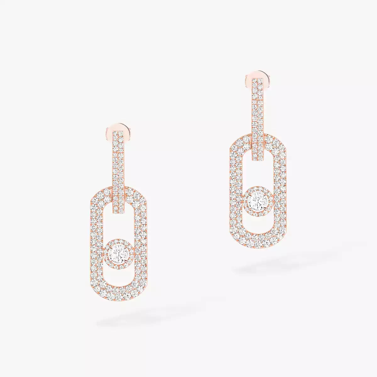 [Plus&Max]So Move XL Pave_-Set Diamond Pendant Earrings