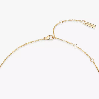 [Plus&Max]Lucky Eye Diamond Necklace in Rose Gold and Turquoise