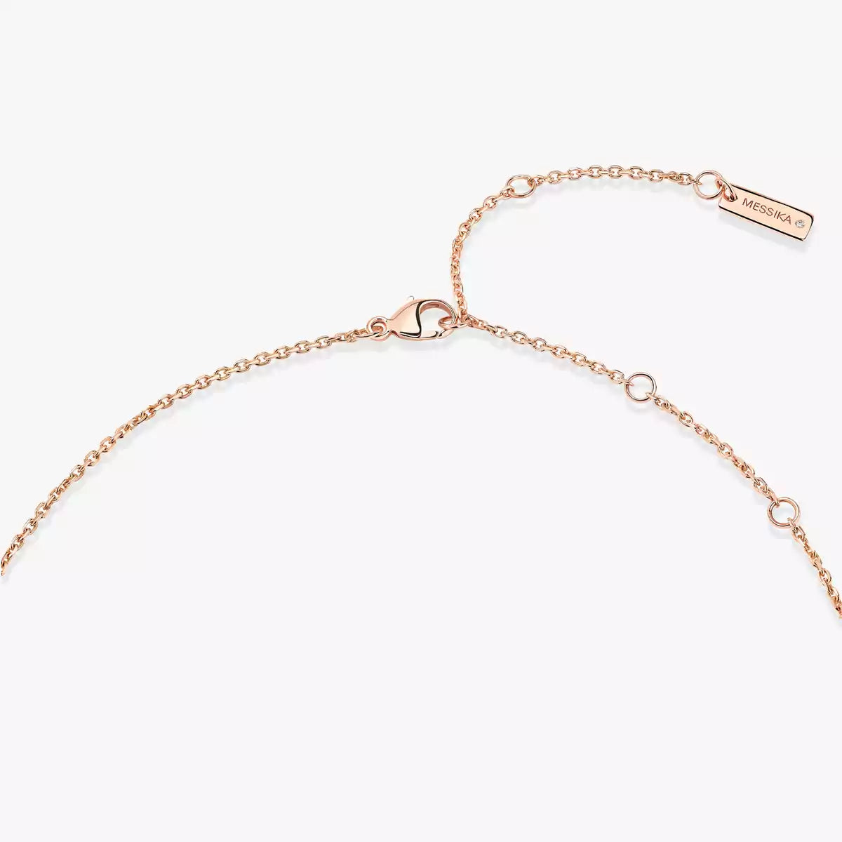 [Plus&Max]Lucky Eye Diamond Necklace in Rose Gold and Turquoise