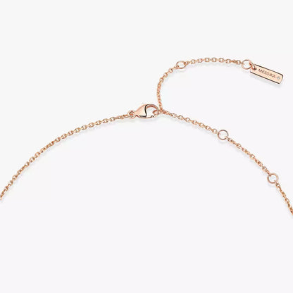 [Plus&Max]Lucky Eye Diamond Necklace in Rose Gold and Turquoise