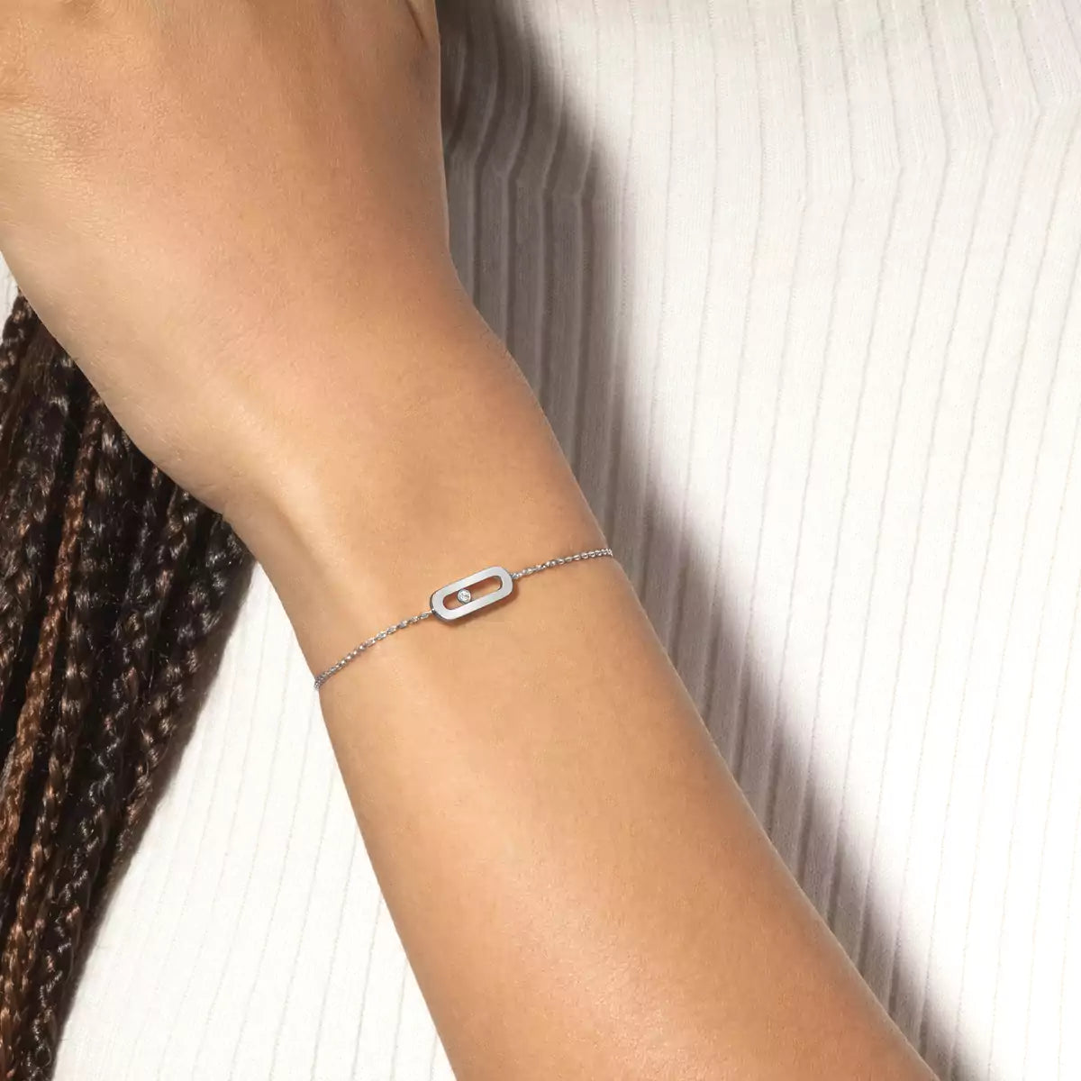 [Plus&Max]Move Uno Diamond Bracelet