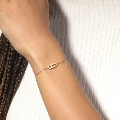 [Plus&Max]Move Uno Diamond Bracelet