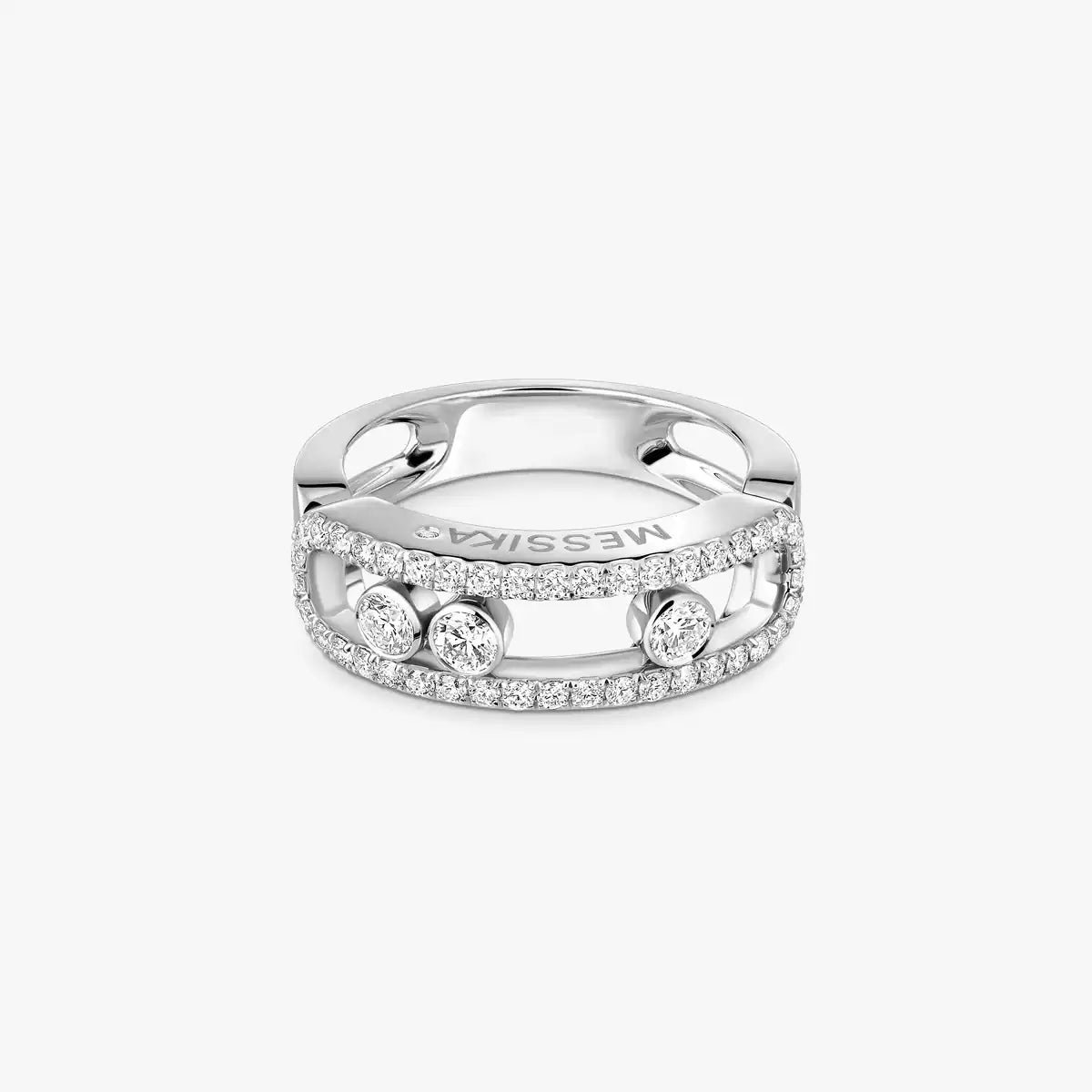 [Plus&Max] Move Gold Diamond Pave_ Ring