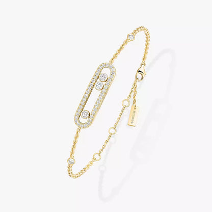 [Plus&Max]Pavé Baby Move Diamond Bracelet