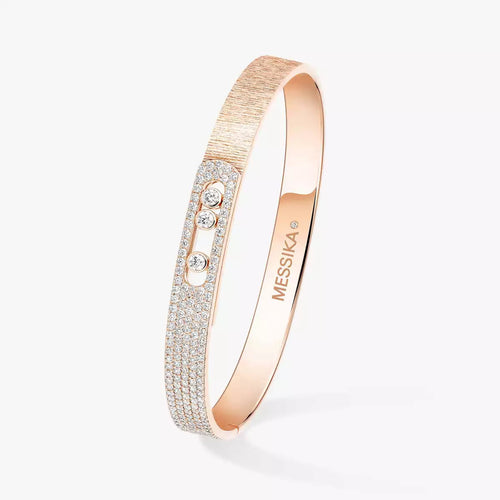 [Plus&Max]Move Noa Ciselé half pavé bangle