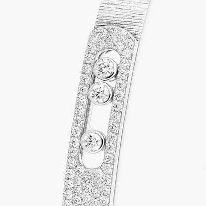 [Plus&Max]Move Noa Ciselé half pavé bangle