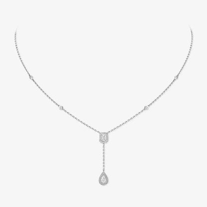 [Plus&Max]Gold Diamond Tie Necklace