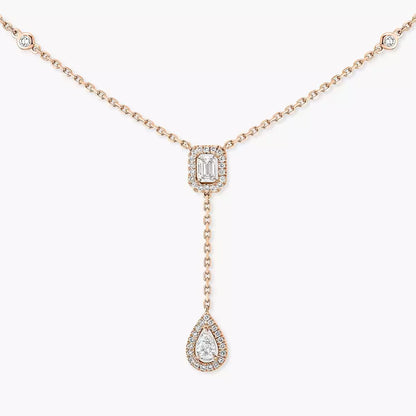 [Plus&Max]Gold Diamond Tie Necklace