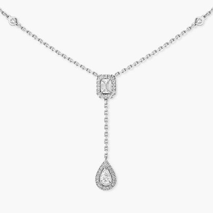 [Plus&Max]Gold Diamond Tie Necklace