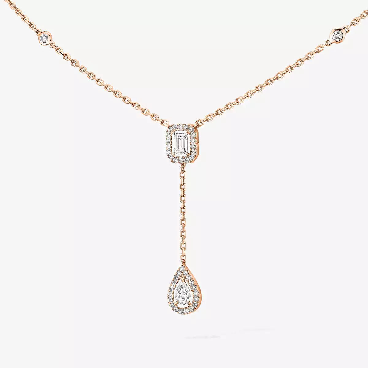 [Plus&Max]Gold Diamond Tie Necklace
