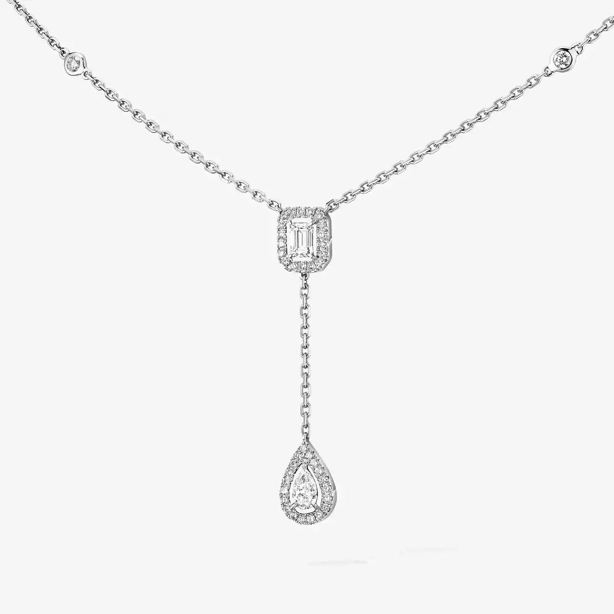 [Plus&Max]Gold Diamond Tie Necklace